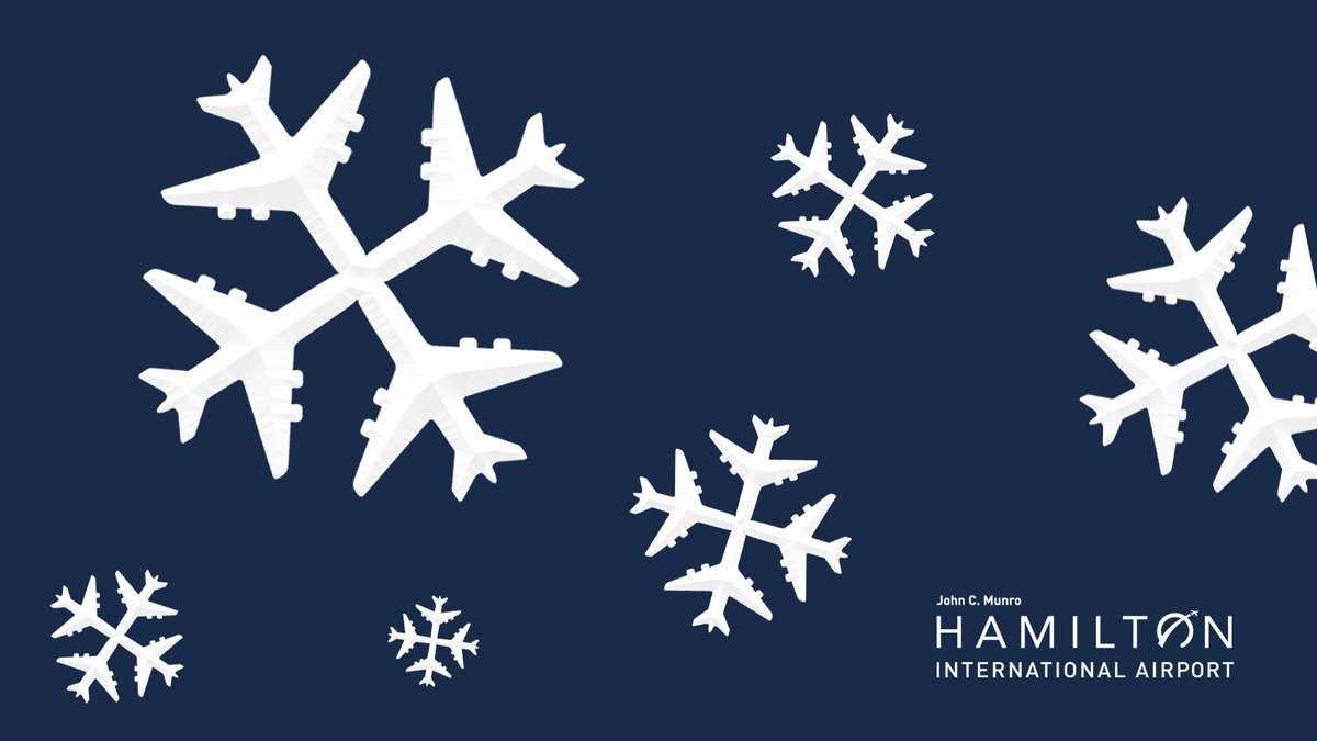 ❄️ Snowfall Warning in effect for #HamOnt ❄️ If you’re travelling or picking up from the Airport this afternoon or evening, please check w/ your airline for flight status and updates before heading to @flyyhm and give yourself extra time on the roads to get here safely. #ONstorm