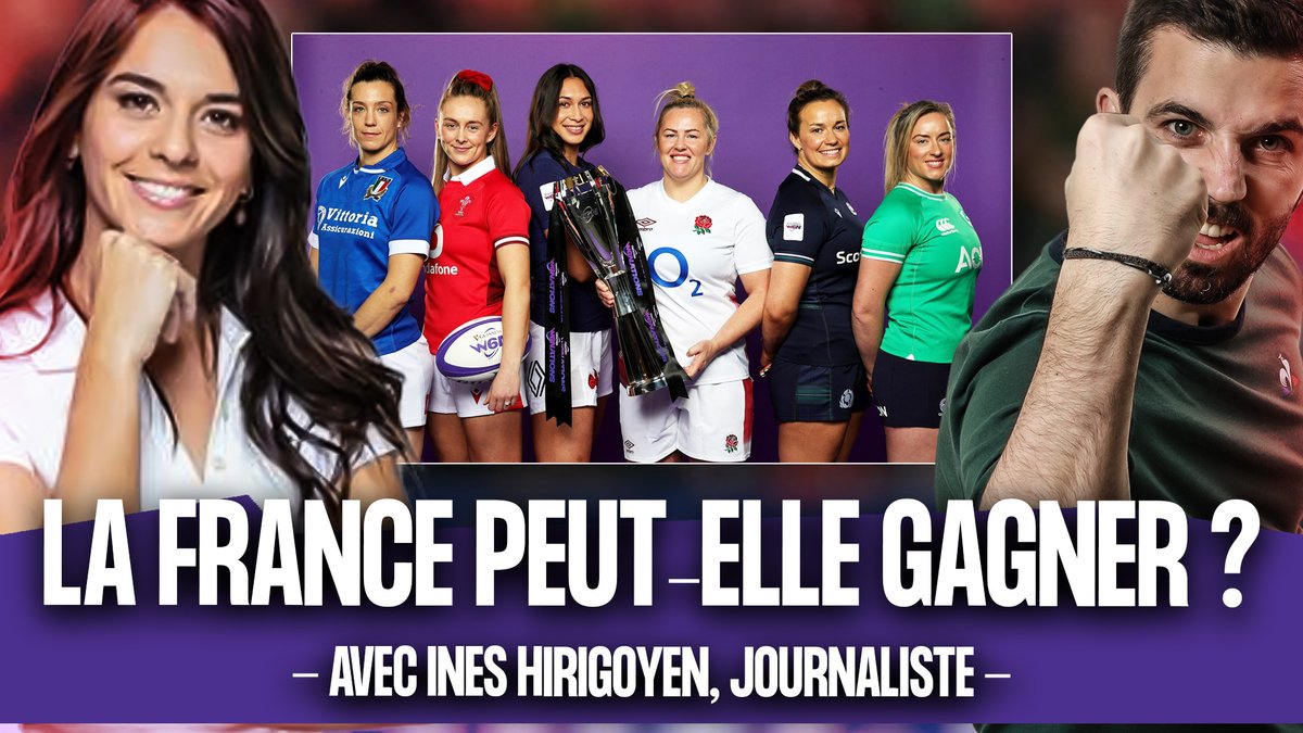 Trop content de cette vidéo, à écouter comme un podcast : TOUT SAVOIR sur le @Womens6Nations (Les joueuses françaises, nos futures pépites, les adversaires à suivre, les contrats...) qui démarre ce weekend ! 📺urlz.fr/pZuS Un grand merci à @InesHrg !