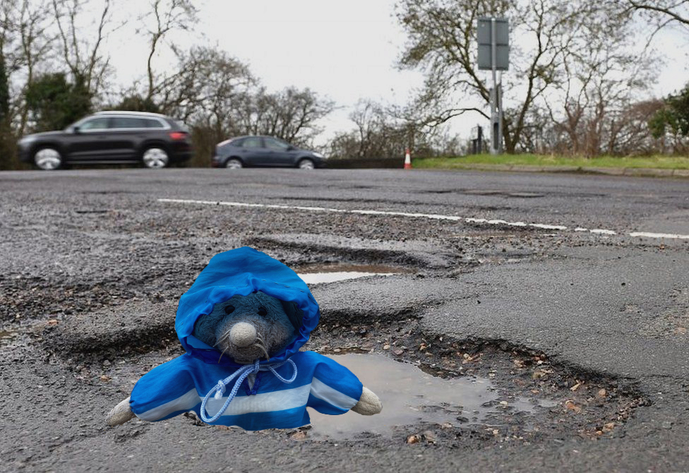 With local elections around the corner, please remember that potholes can be dangerous. 
Fortunately, this photo was taken at low tide. #localelections #welwynhatfield #potholes