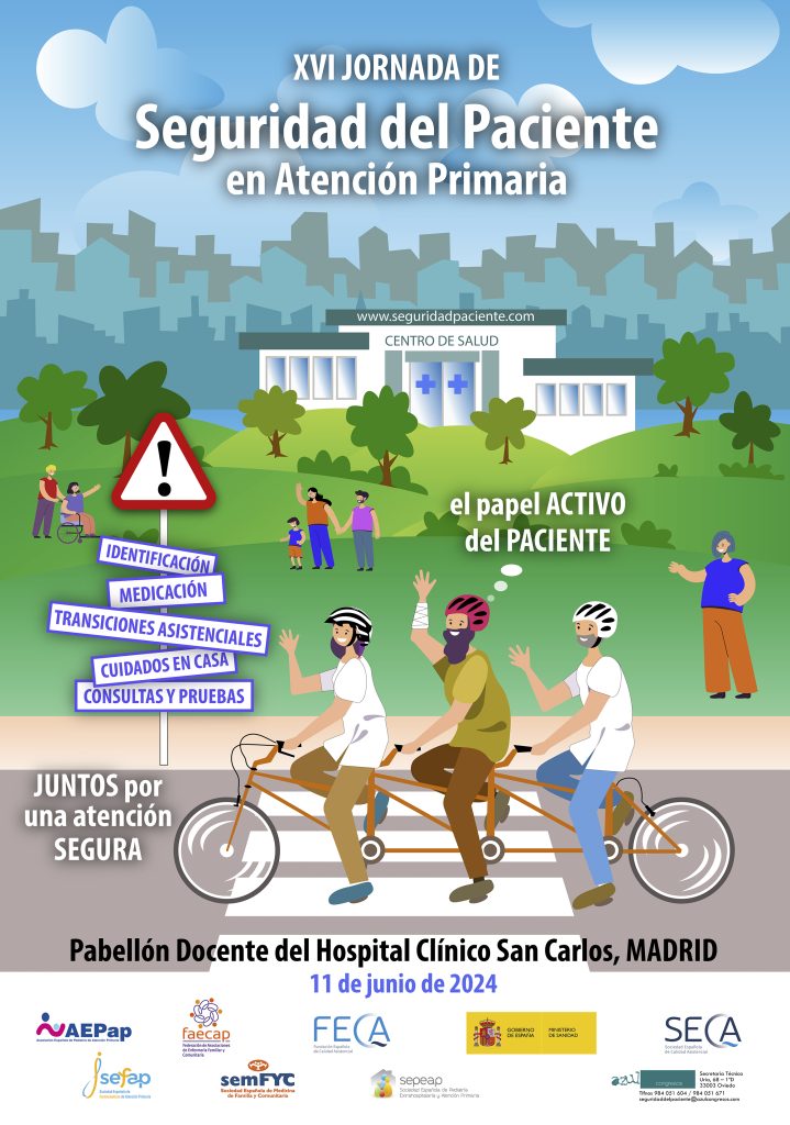 📢 Ya está online la web de la XVI Jornada de Seguridad del Paciente en Atención Primaria #XVISegPacAP 🗓️ 11 junio 📍 Hospital Clínico San Carlos 📨 Plazo de envío comunicaciones: 19 abril Más info ⬇️ bit.ly/XVISegPacAP @sanidadgob @faecap @Sefap_FAP @SEPEAP @semfyc @aepap