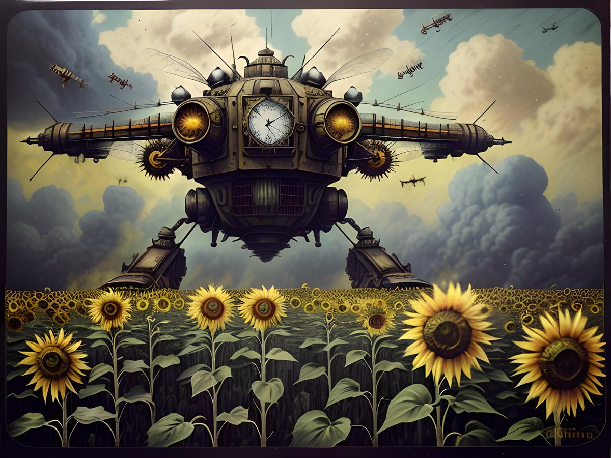 Gm from Van Gogh's Sunflower Farm, as demand increases so does our implementation of the latest in harvesting technologies. #FridayMotivation #SpringEquinox #vangogh #Sunflowers