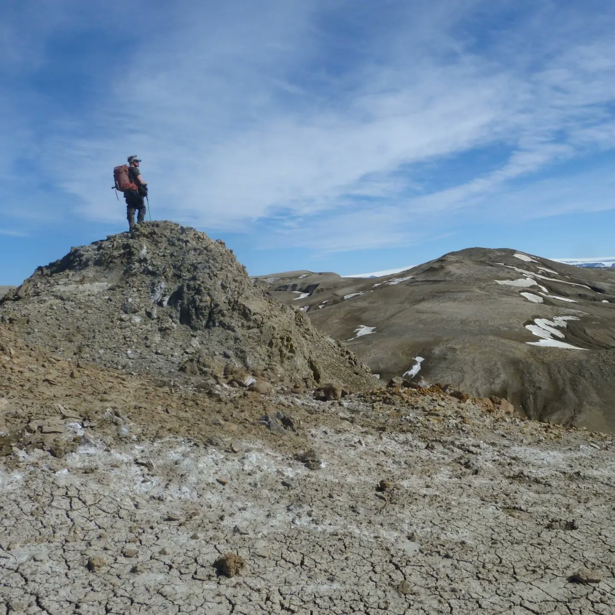 WhittleRowan's tweet photo. Here are some more photos of our field season on Seymour Island, Antarctica. We were looking at community change in the Eocene (around  56-34 million years ago) and the K-Pg mass extinction (66 million years ago).  @BAS_News https://t.co/7UGNzomp4q