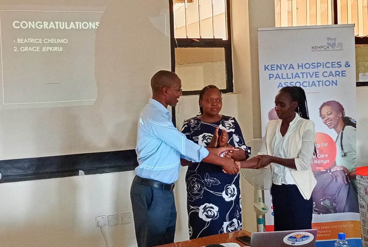 And we have 2 winners! Congratulations Beatrice and Grace for topping the #palliativecare class this week Learning never stops @KEHPCA @andeko_harrison @NCDAllianceKe @davidmusyoki