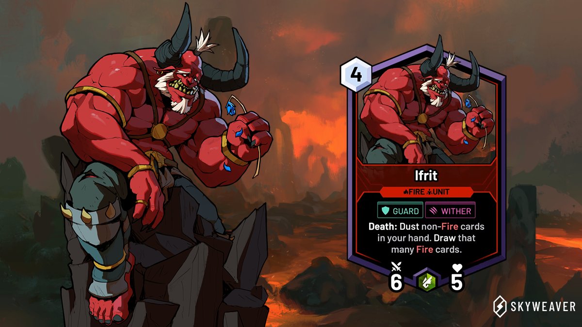 SkyweaverGame's tweet photo. Did you know? 👀

🔥 The Oni 🔥 are powerful and honorable humanoids native to the mountains of Sky, who possess demonic heritage.

Do you have Oni in your deck? https://t.co/EKZDVNtwTq