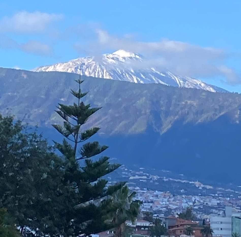 Por fin hoy amanece el Teide nevado, qué gran forma de celebrar #DiaMundialDelAgua. #Tenerife