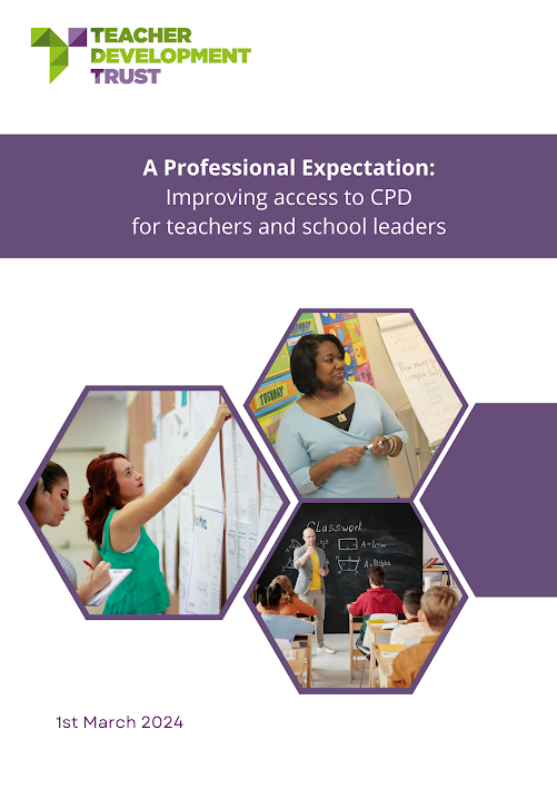 New Research: How a could a CPD entitlement for teachers - a policy announced by Labour - be introduced effectively in the future?
Read 8 recommendations from our cross sector Expert Advisory Group
tdtrust.org/2024/02/29/cre…