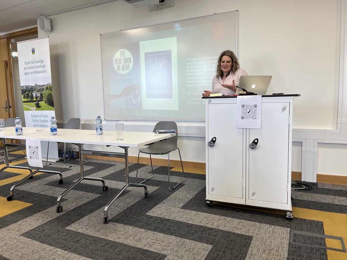 Aspects of Manon Steffan Ros’ critically acclaimed Llyfr Glas Nebo/The Blue Book of Nebo was the focus of Ann Alston and <a href="/Meggyf/">Megan Farr</a> ’s talks on the second panel after lunch.