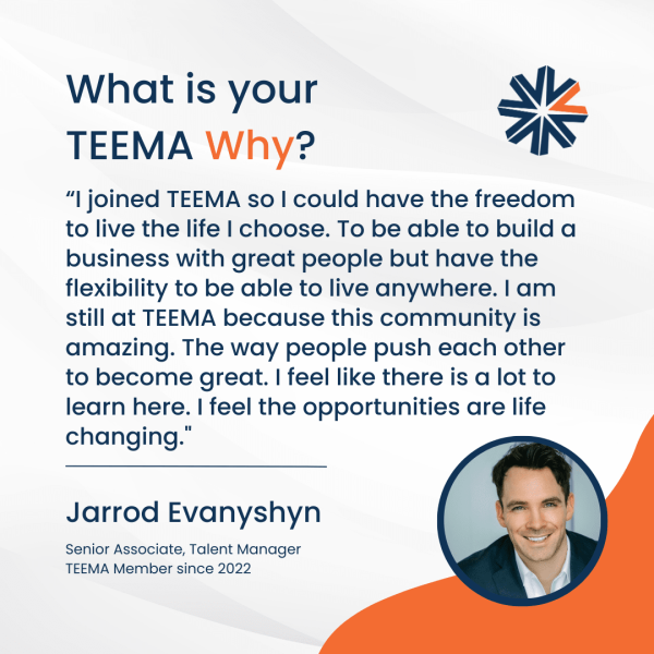 J_Algate_IT's tweet photo. Discover #TEEMAWhy with Jarrod Evanyshyn, a valued member since 2022.

Hear what fuels his success and get inspired for your own journey.

#JoinTEEMA #Recruiting #Staffing #CareerGrowth https://t.co/01u3lDnxS6