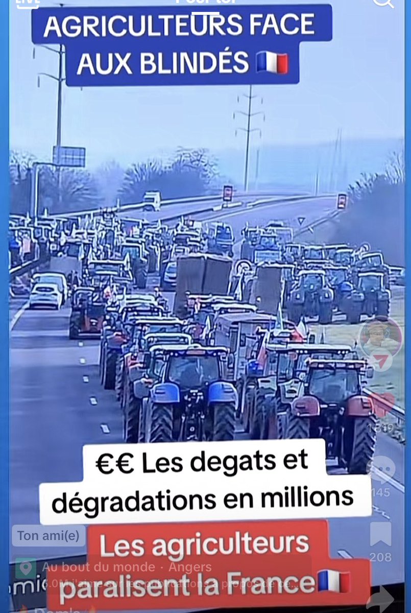 Resistance_SM's tweet photo. 🚜Le Peuple de France avec nos agriculteurs destitution E.Macron fini les #discutions sauvons les enfants notre 🇫🇷France https://t.co/hrlcLoR0pv https://t.co/iAFXbN3s32