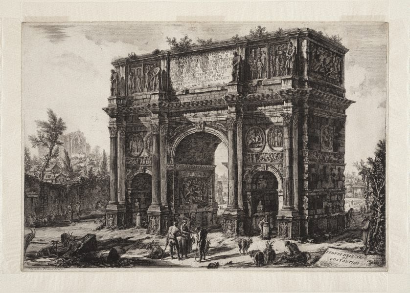whitegoldsword's tweet photo. The way I see it #JohnSoane was influenced in using arches in his architecture from three sources-
# Triumphal arches of Ancient Rome
# Arches that appear regularly in the art of #GiovanniBattistaPiranesi (1720-78)
# Arches that appear in the frescoes of the Roman #VillaNegroni, the remains of which had been discovered and unearthed in 1777, a year before Soane’s own Grand Tour.

The triumphal arches of ancient Rome are somewhat linked to Piranesi’s arches as he was a great admirer of the city in which he lived. Soane had met Piranesi and owned some of his drawings, including some of those of the Greek Temples at #Paestum in Italy. The arches that appeared in Piranesi’s imaginary prison series (in particular ‘Dark prison with a courtyard for the punishment of criminals... (Carcere oscura con Antenna pel suplizio dè malfatori...), from "Prima Parte di Architettura, e Prospettive") were also of importance in Soane’s architecture.