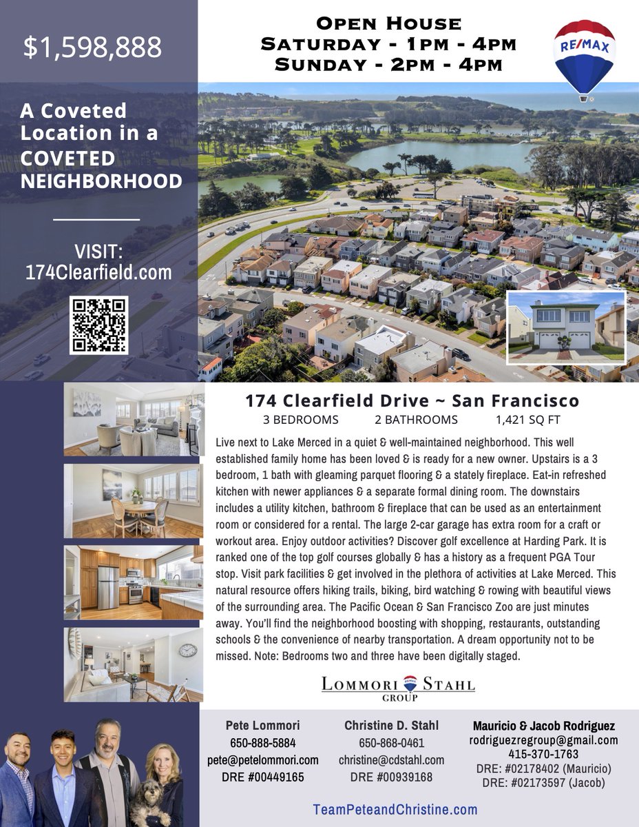 ChristineStahl's tweet image. This SF home will go fast! Let us give you an Open House tour this weekend. Tell em, Uncle Pete sent you.
#SF #SanFrancisco #lakemerced #oceanbeach #sfzoo #hardinggolf #Homebuyers