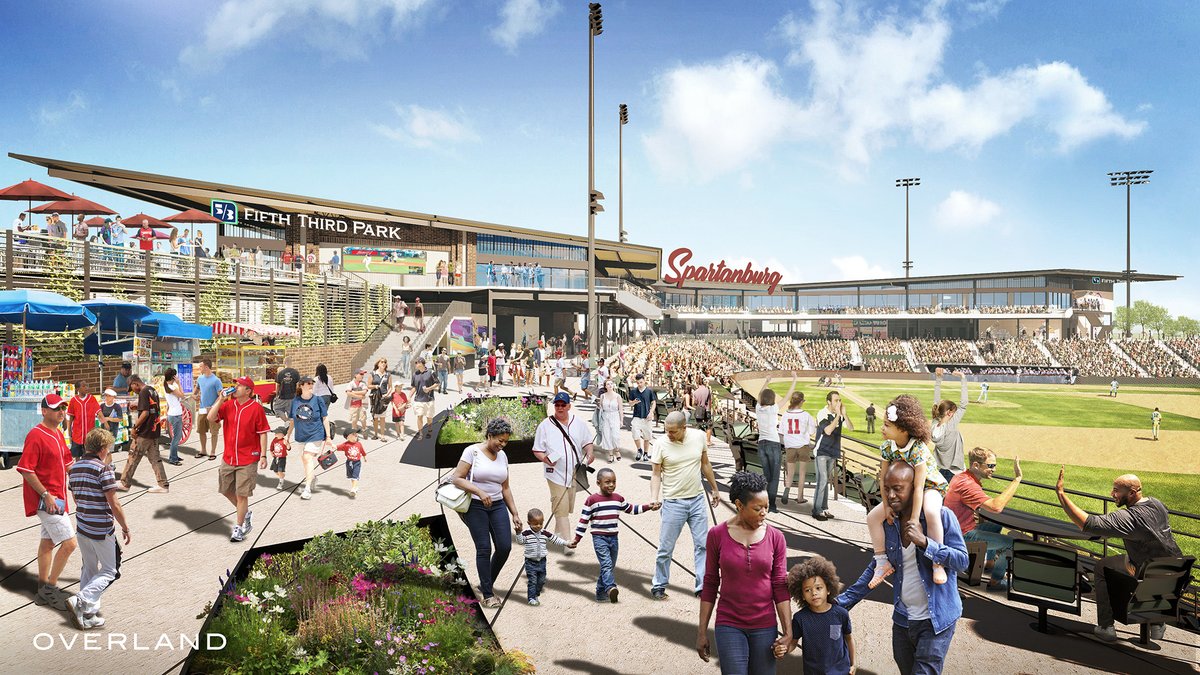 A new Spartanburg ballpark received final approvals from the South Carolina city, as more details have been revealed about Fifth Third Park, the future home of the relocating Down East Wood Ducks. #MiLB #sportsbiz #baseballbiz ballparkdigest.com/2024/03/22/new…