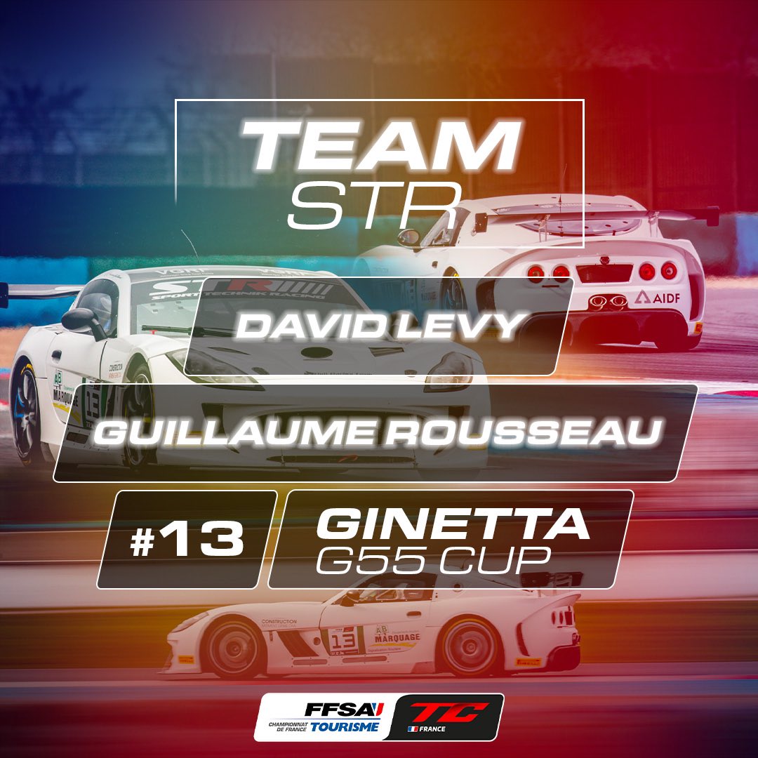 📣ANNONCE📣 

@sport_technik_racing fera ses premiers tours de piste en #FFSATourisme des le weekend prochain pour les Coupes de Pâques 🐣

À bord d’une Ginetta G55 Cup, <a href="/david/">David Noël 🇪🇺</a>.levy555 et Guillaume Rousseau se partageront la voiture #13 🔥