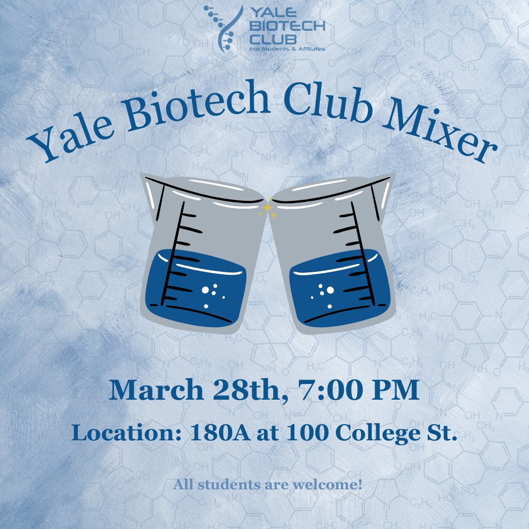 Yale Biotech Club tweet media