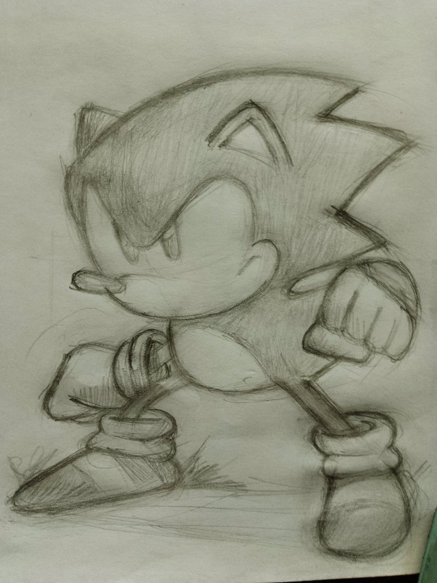 I haven't drawn sonic in a while
So...