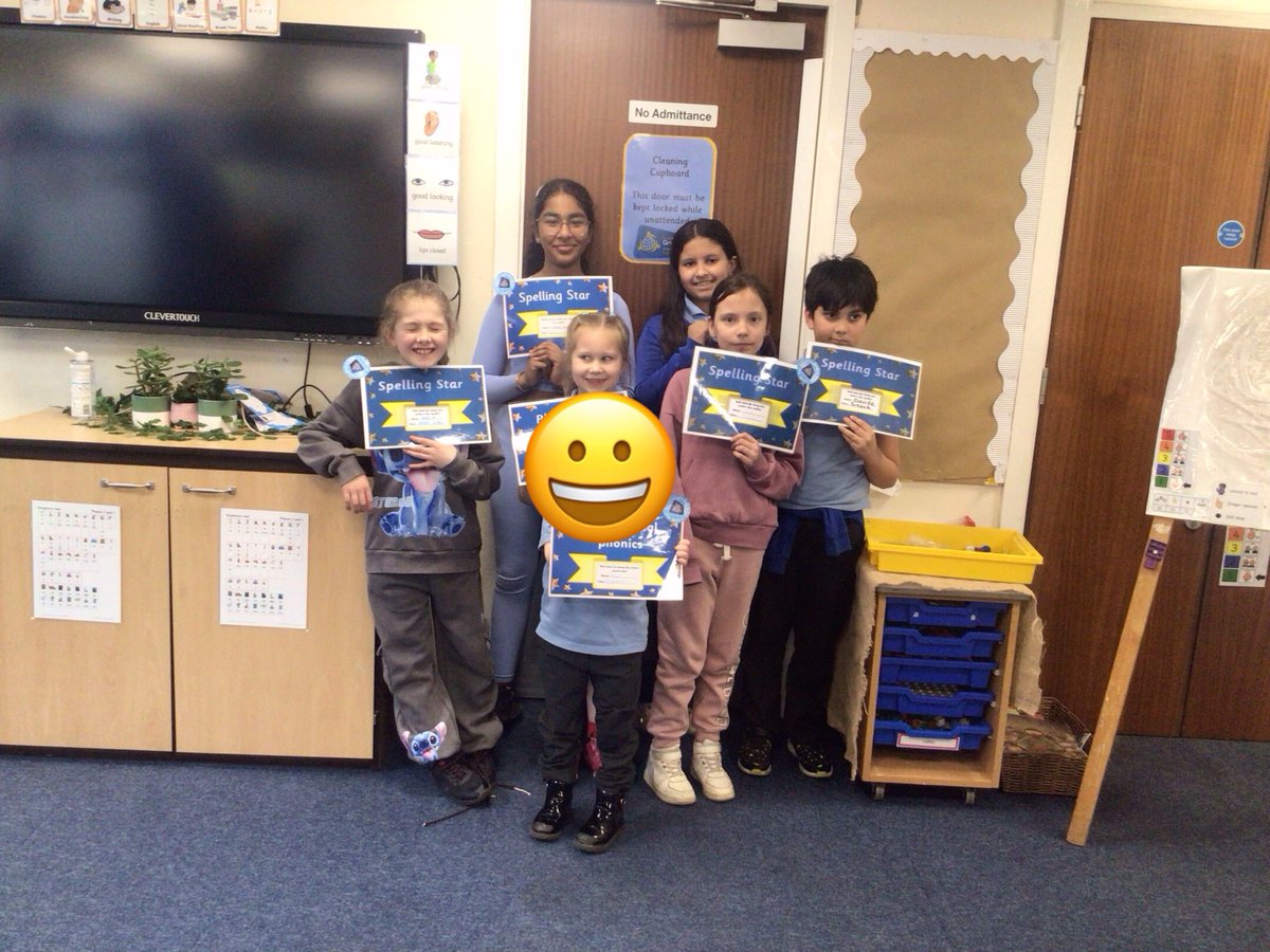 Superstars of our week this week. Attendance winners, stars of the week, Phenomenal Phonics and Super Spellers. #goldstandard every one of them