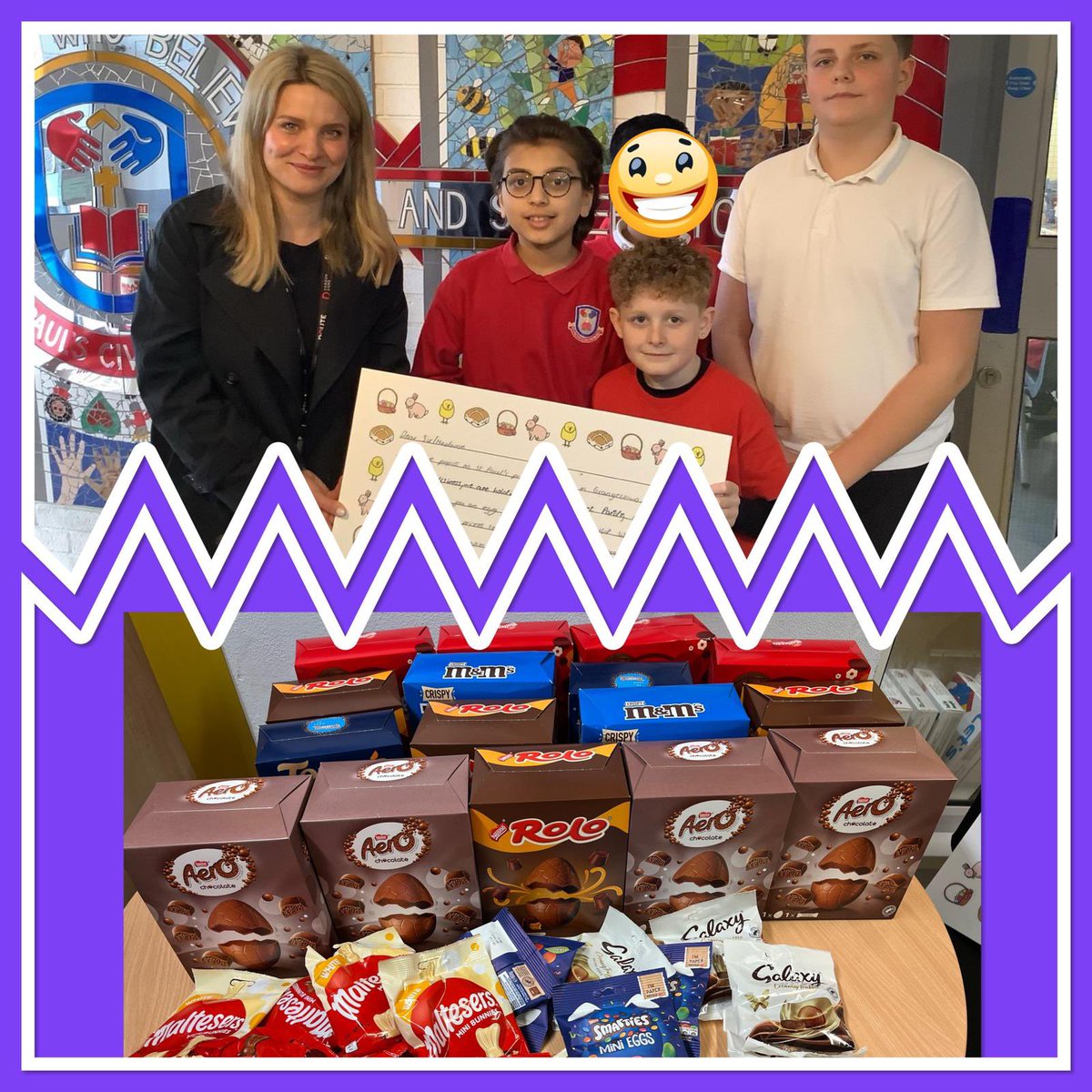 Thanks so much @Dragon_Signs for their generous donation of Easter eggs for the bonnet parade and a huge thank you to Kylie for making one boy’s day special by rewarding his fantastic handwriting by turning it into a sign.