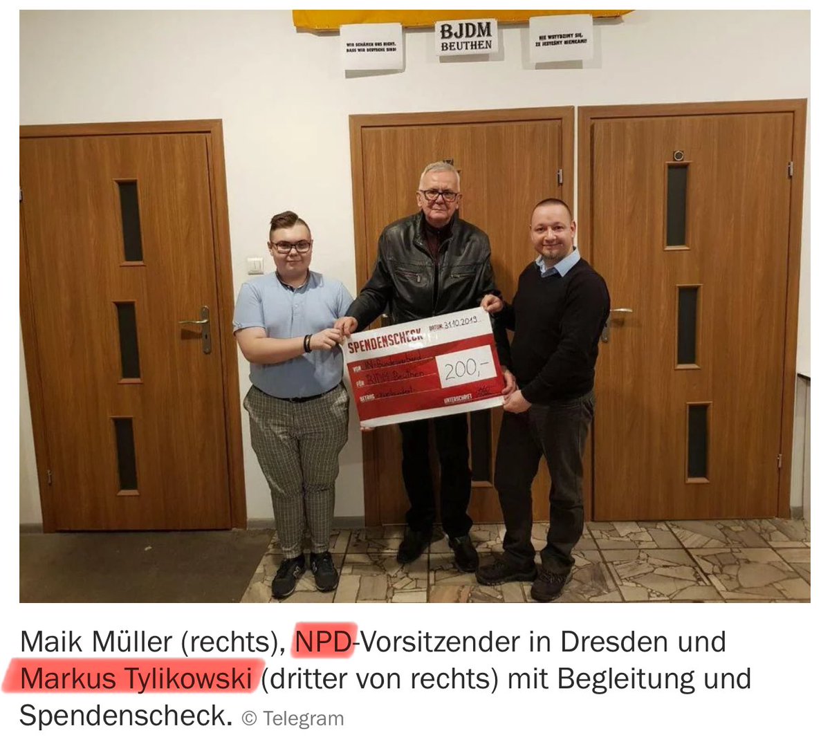 paweljablonski_'s tweet photo. Przed państwem Markus @m_tylikowski, kandydat PO do Rady Miejskiej w Bytomiu – kolega neonazistów z 🇩🇪NPD i nie tylko. https://t.co/sKbDuzwLm3