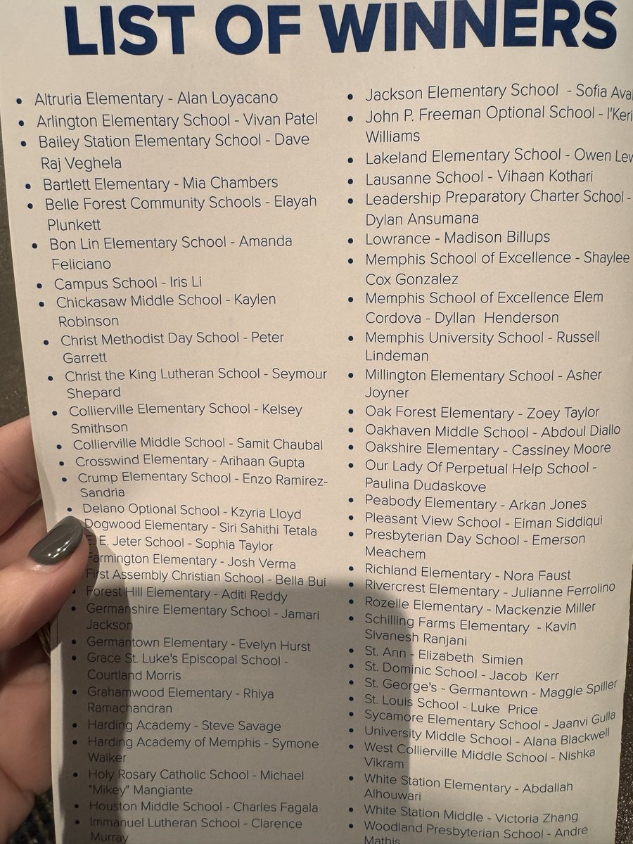 Cheer on a BEStie competing in the West Tennessee Regional Spelling Bee today! #GoMiaGo #simplytheBESt #BES <a href="/BartlettSchools/">BartlettCitySchools</a> <a href="/BESBartlett/">BESBartlett</a>