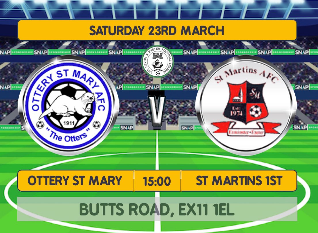 Saints on the road again!

This weekend we travel to Ottery St Mary as we look to keep the momentum going👊🏽

UP THE SAINTS🔴⚫️