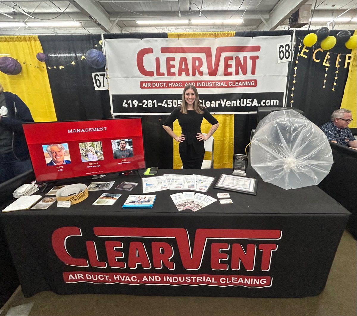 ClearVent made its way to the Richland BUSINESS EXPO last night! We got to show off our new partnerships Aeroseal and Duct Armor.#ductcleaning #aeroseal #clearventusa