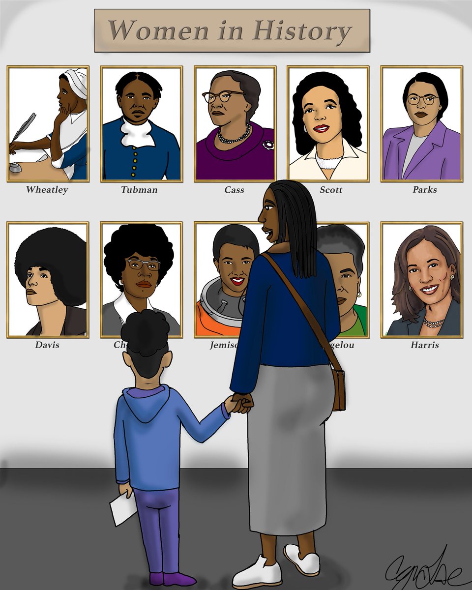 This week's Illustration for the <a href="/BayStateBanner/">Bay State Banner</a> 
#WomensHistoryMonth #roxbury #boston #BlackWomen