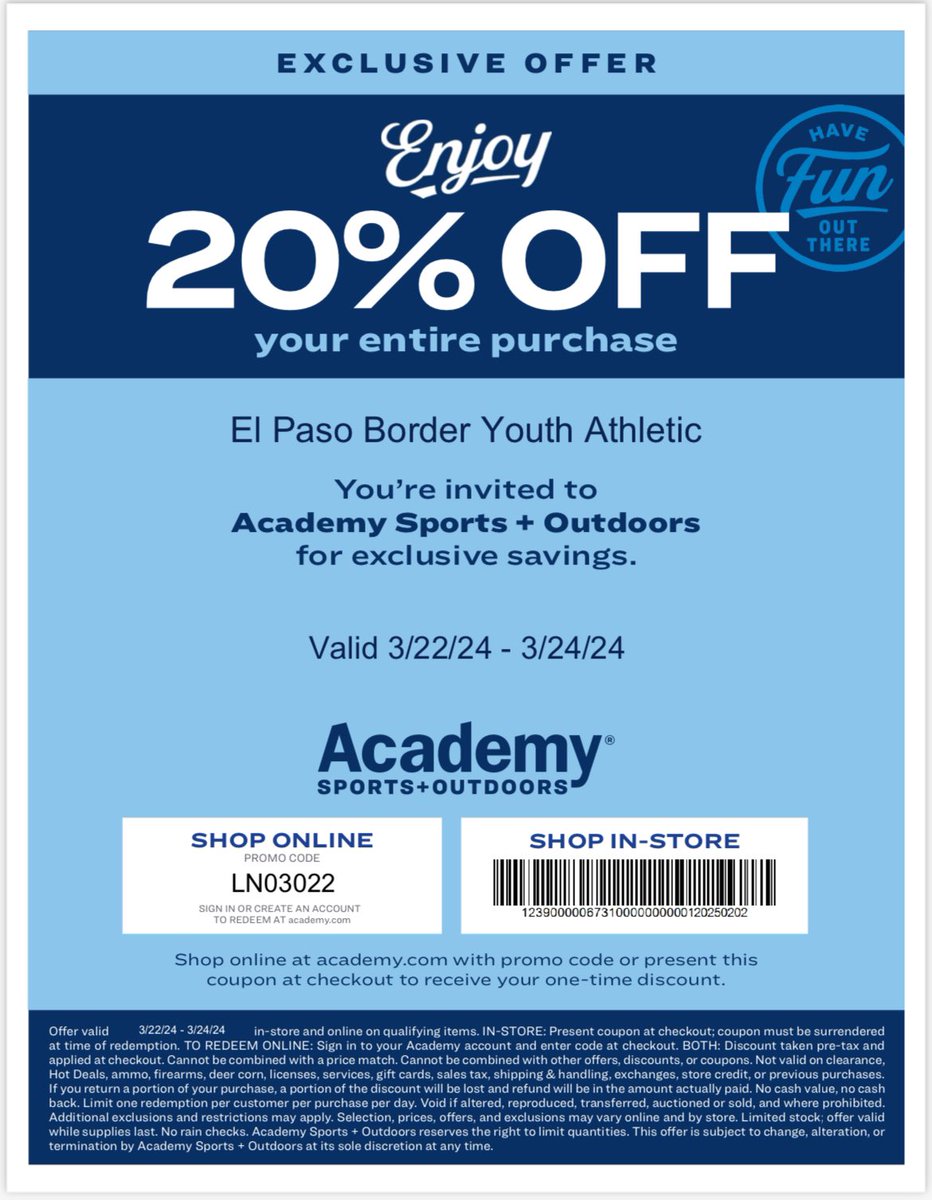El Paso Border Youth Athletic Association tweet media