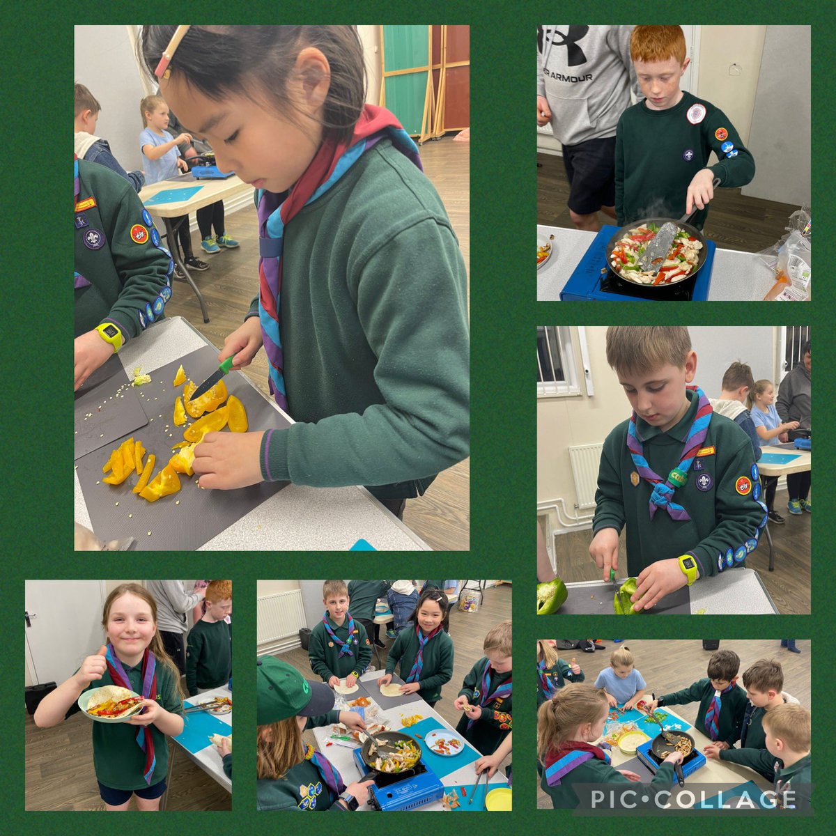Our #Beavers turned into #scientists for #InternationalColourDay yesterday!

Our #Cubs worked towards their Chef badge: cutting, chopping and cooking their ingredients to make a delicious chicken wrap 😋

#skillsforlife #scouting #science #experiments #STEMeducation #chef #cook