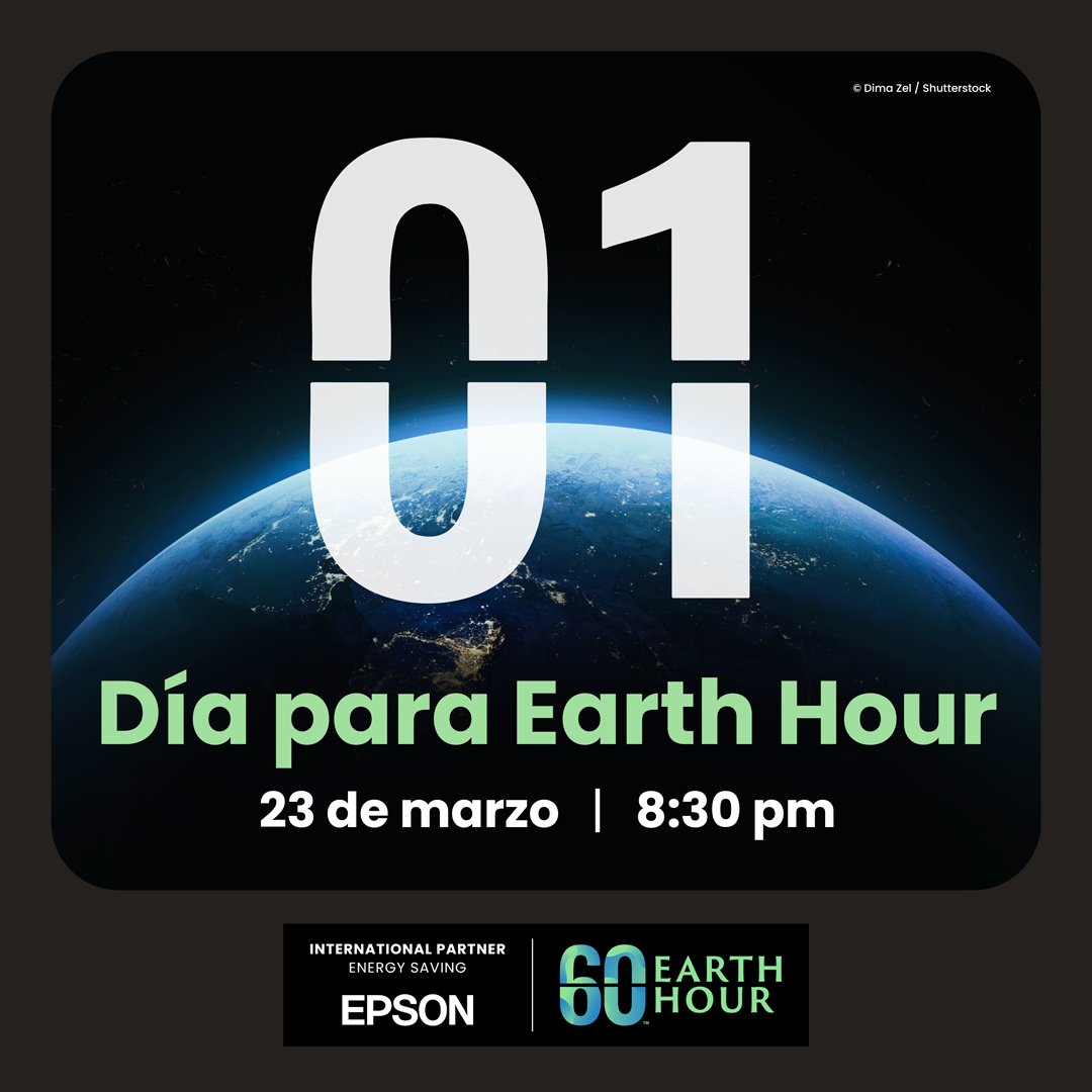 Epson Latin América (@epsonlatin) on Twitter photo ¡Es mañana! El próximo 23 de marzo a las 8:30 pm apagaremos nuestras luces en la #BiggestHourForEarth.
Se parte del cambio junto a Epson y <a href="/earthhour/">Earth Hour Official</a> y, por 60 minutos, contribuye con nuestro planeta.
#EarthHourxEpson #EarthHour #Epson #SimpleSwitch ¡Es mañana! El próximo 23 de marzo a las 8:30 pm apagaremos nuestras luces en la #BiggestHourForEarth.
Se parte del cambio junto a Epson y <a href="/earthhour/">Earth Hour Official</a> y, por 60 minutos, contribuye con nuestro planeta.
#EarthHourxEpson #EarthHour #Epson #SimpleSwitch