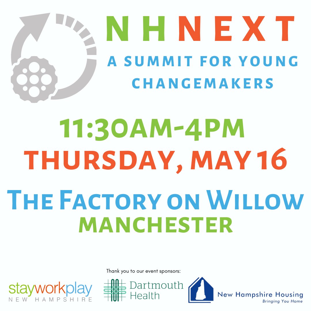 Saturday is for sleeping in. And also for purchasing your ticket to NH Next: A Summit for Young Changemakers on Thursday, May 16. (Much like sleeping in, you won't regret registering for this stellar event. 🔥) TIX: zeffy.com/en-US/ticketin… See you there, NH.