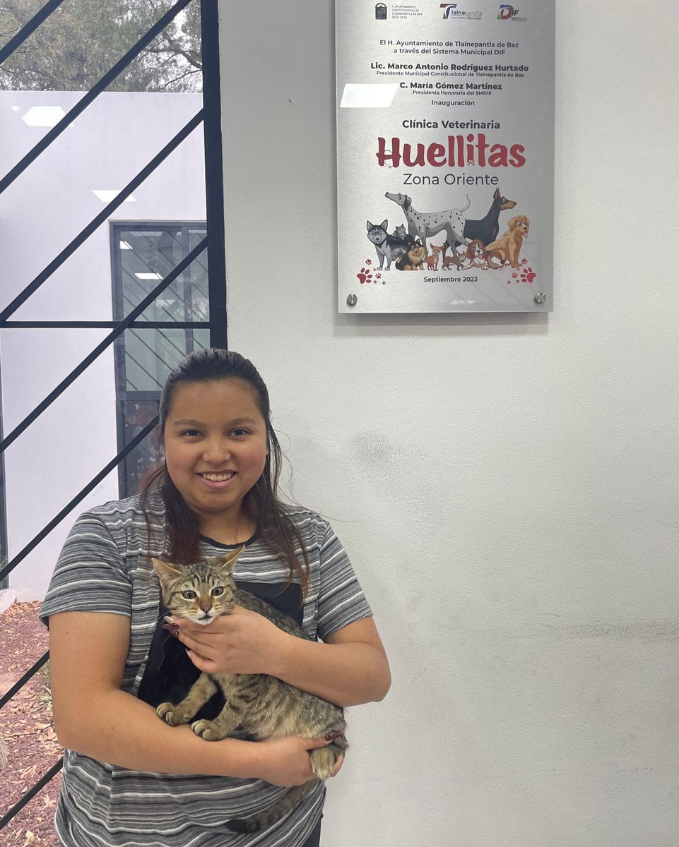 Hoy fue un día de atención en Huellitas y día de adopción de un hermoso gatito. Esta veterinaria hace toda la diferencia Bien #Tlalnepantla