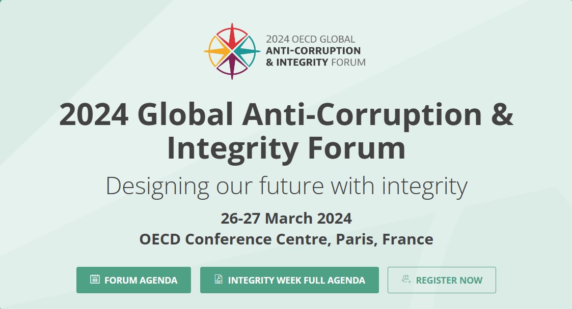 Transparency 🇨🇭 (@transparency_ch) on Twitter photo Am 26.-27. März findet das OECD Global Anti-Corruption & Integrity Forum statt, u.a. mit Vertreterinnen und Vertretern von Transparency International. Anmeldungen für die Online-Teilnahme sind noch möglich. oecd-events.org/gacif2024 <a href="/anticorruption/">Transparency International</a> Am 26.-27. März findet das OECD Global Anti-Corruption & Integrity Forum statt, u.a. mit Vertreterinnen und Vertretern von Transparency International. Anmeldungen für die Online-Teilnahme sind noch möglich. oecd-events.org/gacif2024 <a href="/anticorruption/">Transparency International</a>