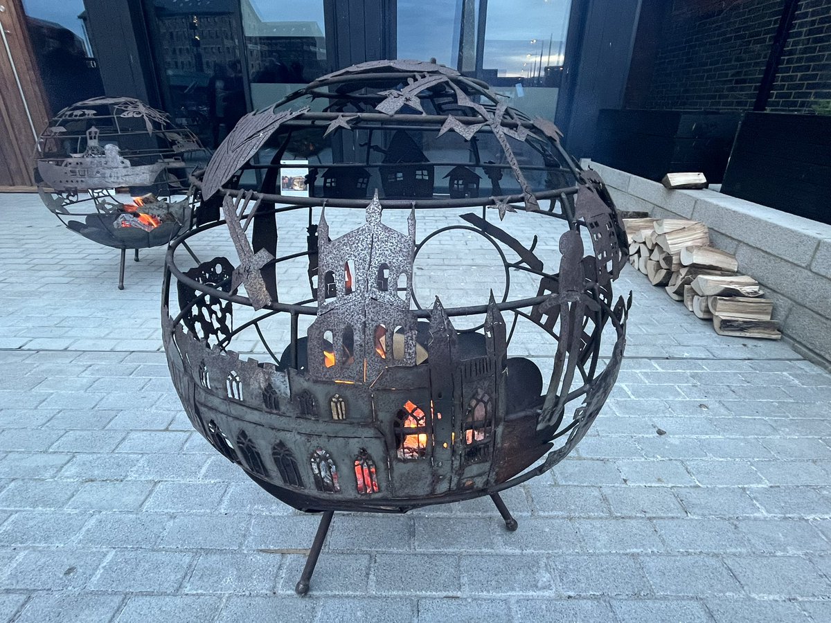 BishGloucester's tweet photo. Wonderful to be at the switch on of the light installation @GlosFoodDock Continuing to celebrate ethos of this wonderful addition to the docks. Thankyou #KenElliot and team.. https://t.co/tzhv0Vbv1k