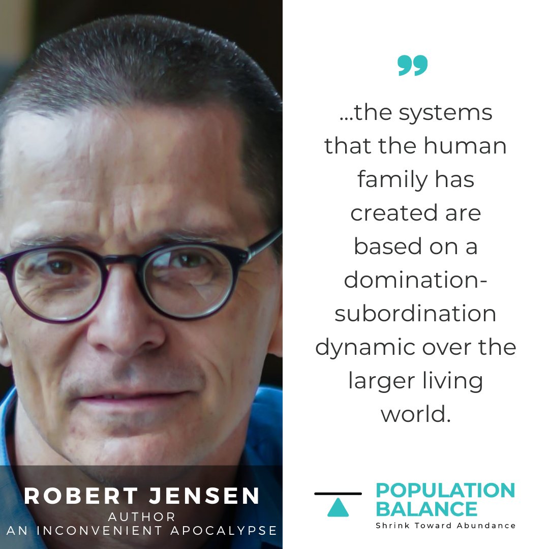 For #WorldWaterDay, we challenge the systems of domination & extraction that see our precious waterways as 'resources' to be exploited rather than gifts to be cherished. Tune in to a better way to relate to wildness with Robert Jensen @jensenrobertw populationbalance.org/podcast/robert…