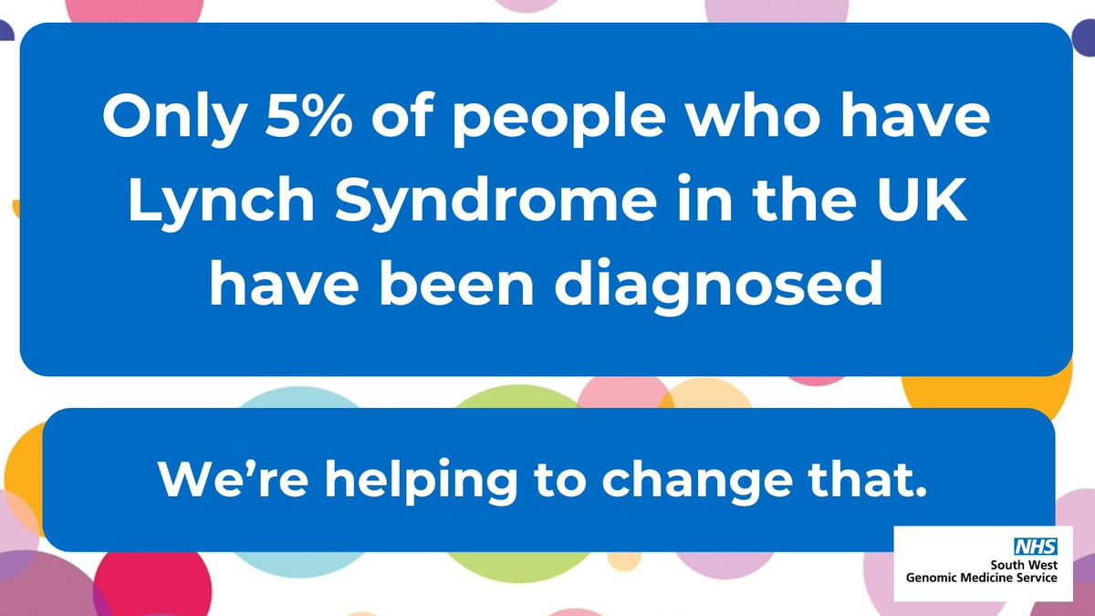 Lynch Syndrome is one of the most common genetic conditions, but 95% of people don’t know they have it. Did you know that only 5% of people who have Lynch Syndrome in the UK have been diagnosed? Help us change this! #LynchSyndromeAwarenessDay