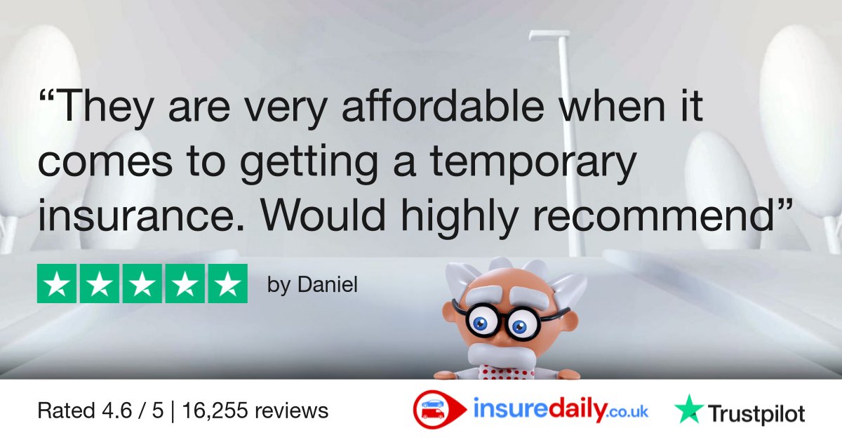 InsureDailyUK's tweet image. Don't just take our word for it!  This customer loved our affordable temporary car insurance. Get a quote and see for yourself. 

 #TemporaryCarInsurance #InsuranceCoverage #CustomerReview #GetAQuote #CarInsuranceDeals #insuredaily #TrustPilot