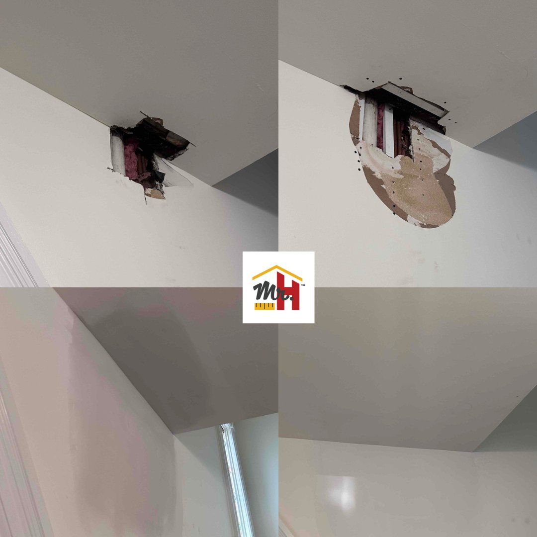 Flashback Friday! Take a look at this drywall repair we completed in Randallstown!

#mrhandymancatonsville #mrhandyman #handyman #baltimore #catonsville #halethorpe #drywall #drywallrepair #interiorhome #interior