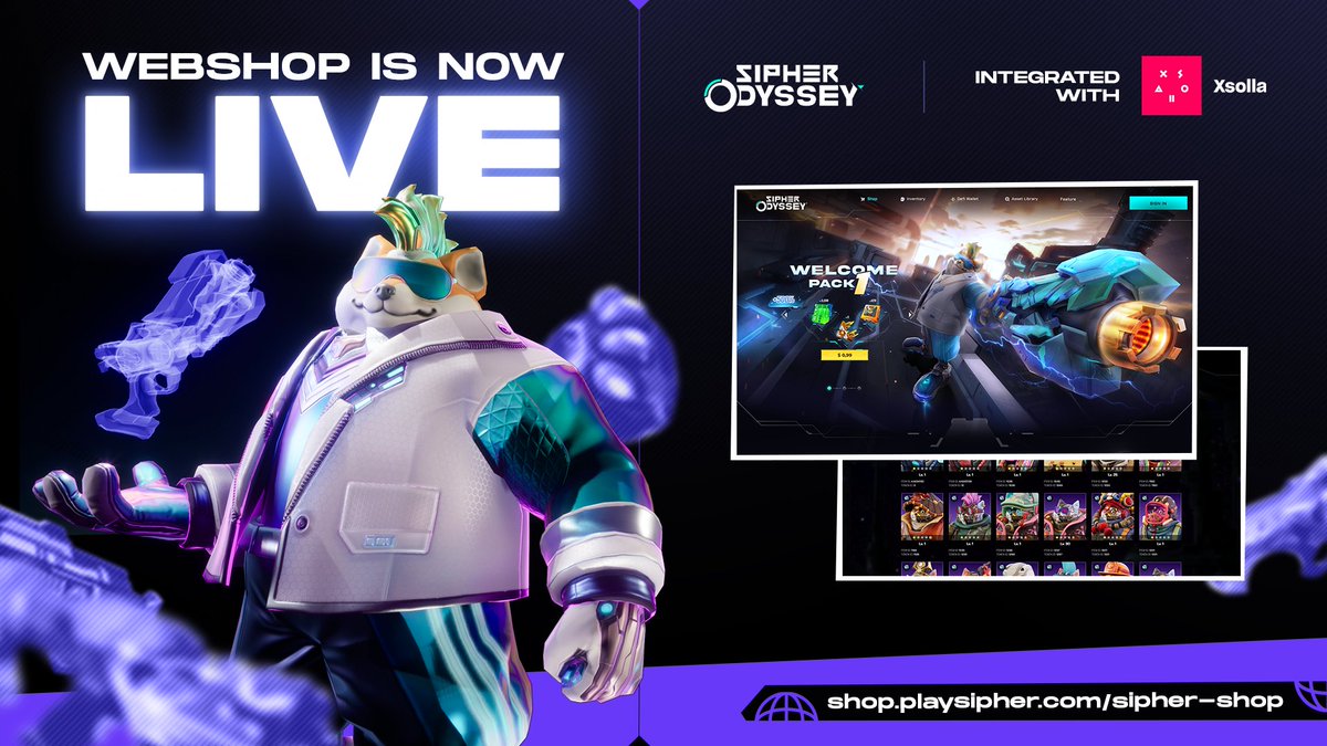 playSIPHER's tweet photo. Sipher Web Shop is now open π₯
Gear up for the Open Alpha with game packages that will boost your journey into Sipheria.
Shop nowππ»
https://t.co/3ij3D5QdRF https://t.co/MqxHwb7oYv