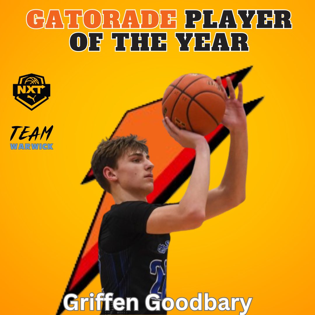🚨Congrats to @GriffenGoodbary on winning Gatorade Player of The Year! This is a huge accomplishment and Griffen couldn’t be more deserving! We are excited to watch him play on the NXT circuit! This is just the start for him. @NxtProHoops @PRO16League
