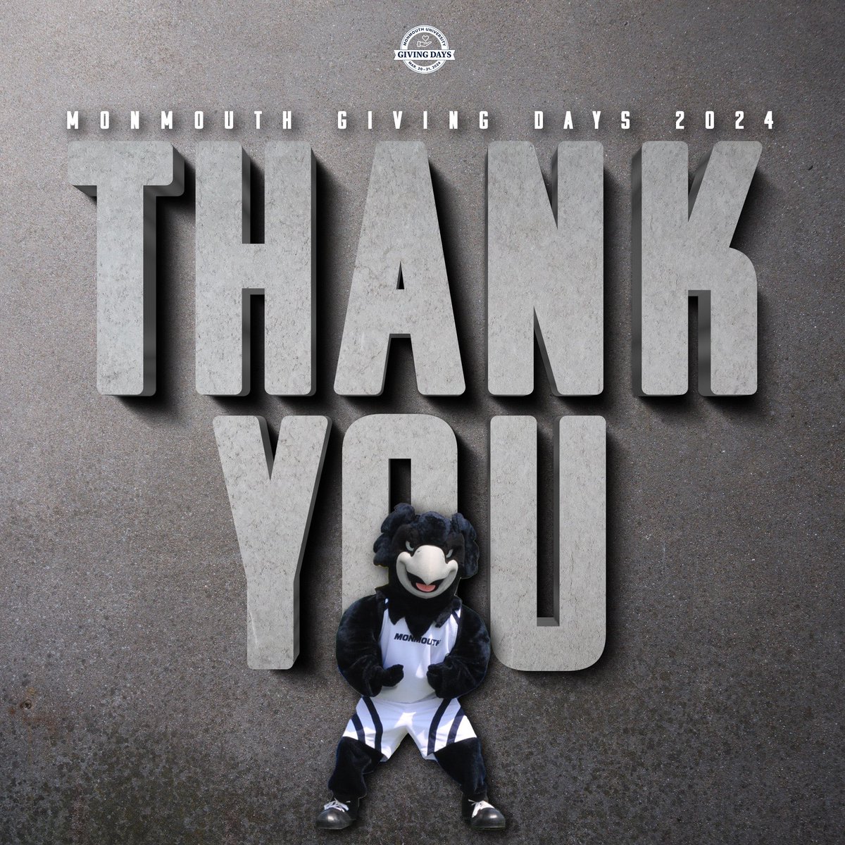 MonmouthHawks's tweet image. THANK YOU!!!

We raised over $320K in just 48 hours, all of which will directly benefit our student-athletes. We are so grateful and appreciative for every single person that contributed!

#FlyHawks || #MonmouthGivingDays