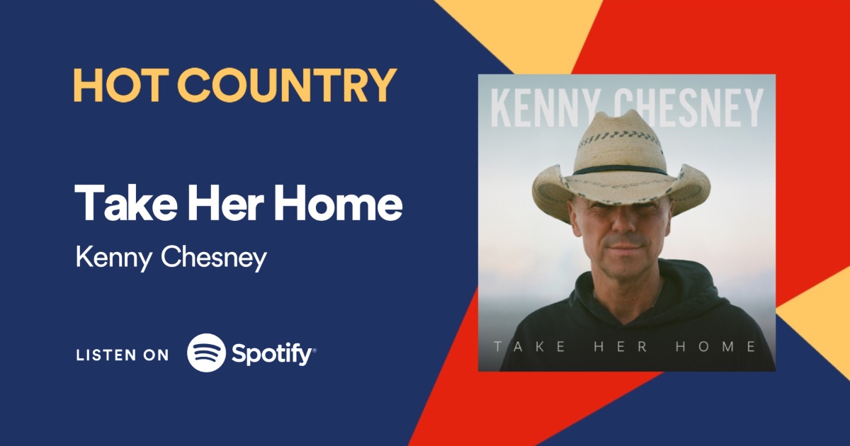 Kenny's bringing the heat to @Spotify this weekend, taking over the #HotCountry playlist cover. Tap the link to listen to #TakeHerHome and while you’re there, stream #BORN and get your weekend started right! bit.ly/spotifyHCtakeh…