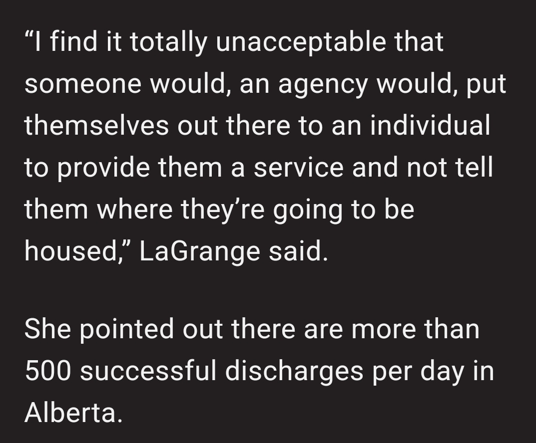 @cspotweet I find it totally unacceptable that ANYONE would accept @AdrianaLaGrange as the arbiter of what a 'successful' discharge would be. 
#ResignLaGrange
#ResignNixon
#ResignSmith