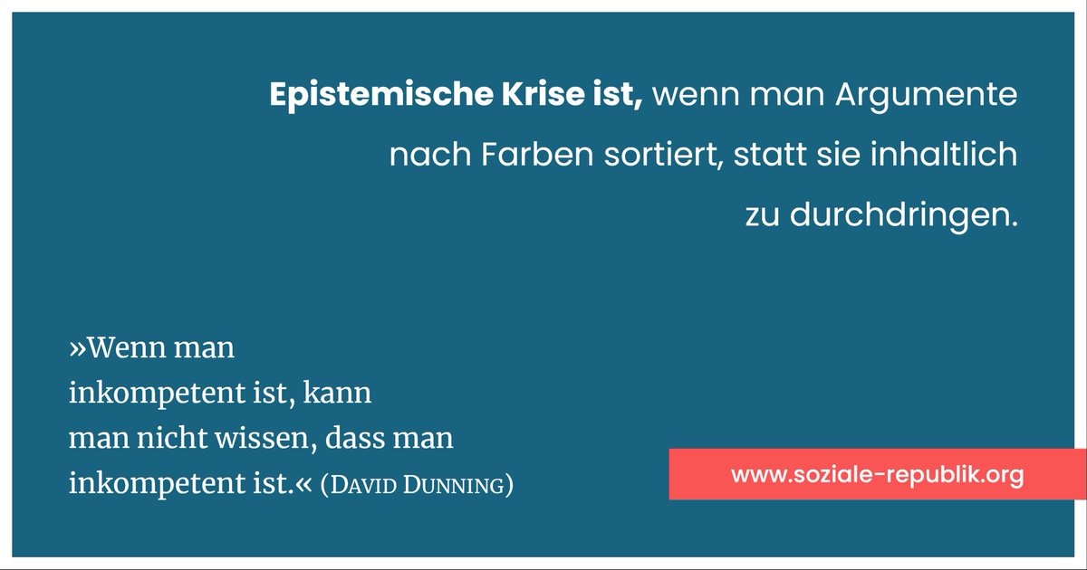 pferdaufmflur's tweet photo. Epistemische Krise ist, ...

... ein Zustand, in dem Akteure ihre politische Krise nur schlimmer machen.

Probleme kann man nie mit der gleichen Denkweise lösen, die sie erzeugt haben. Diese Binse soll niemand anderes als Albert Einstein gedroppt haben. Eine Physik der menschlichen Interaktion sozusagen. Denn auch die verläuft nach Mustern von Aktion, Reaktion, Reaktionsreaktion usw. Menschen tun bei Problemen nämlich in aller Regel das, was ihrer gewohnten Denke entspricht. Wo diese aber die Situation mitgeschaffen hat, wird die Lösung (erster Ordnung) zum Problem. Ein Teufelskreis also, dem nur mit Lösungen zweiter Ordnung beizukommen ist: wenn also mit der eingeübten Logik gebrochen wird – und auch die Interaktionspartner aus der Gewohnheitszone geholt werden. Das ist allerdings schon bei Individuen nicht einfach. Weil der Mensch ein Esel ist. Bei Organisationen, also einem Haufen von Eseln, ist das noch schwieriger.

Da haben nicht nur die Einzelnen ihre Denkroutinen, sondern auch der kollektive Organismus mit seinen Strukturen, seinen Regeln, seinen Zwängen. Eine institutionelle Logik eben. Und die sorgt auch dafür, dass vorwiegend solche Esel im Verein mitmachen, die zu den Routinen passen. Heraus kommt dann die berüchtigte Pfadabhängigkeit.

* * *

Pfadabhängigkeit ist der Dunning-Kruger-Effekt bei Organisationen: Ihnen fehlen dann die strukturellen und personellen Anlagen, um ihre Impotenz zu begreifen. Sie machen dann Probleme nur schlimmer, verfestigen Fehler, statt sie zu korrigieren. Insofern haben wir es auch mit einem Problem zweiter Ordnung zu tun: einer Krise des Wissens über die politische Krise. Und da wird es tricky. Denn um aus der Wissenskrise rauszukommen, um also eine Lösung zweiter Ordnung zu finden, müsste die Organisation erkennen können, dass sie epistemisch nicht imstande ist, ihre politischen Probleme zu erkennen. Sie bräuchte also Wissen über Wissenskrisen. Womit ein Problem dritter Ordnung gegeben ist. Und das kommt einem Catch-22 gleich. Denn die Lösung setzt epistemische Qualitäten voraus, ohne deren Mangel es die epistemische Krise ja nicht geben würde.

Zum Glück sind Eselsherden anders als einzelne Esel teilbar. Wenn also eine Organisation oder Bewegung so hängen geblieben ist wie die Linke, dann können ihre aufgeklärten Teile einen neuen Pfad betreten. Etwa einen, wo man das Progressive in Kritiken der Identitätspolitik freilegt – statt sie reflexhaft in braunen Schachteln zu verschließen.

https://t.co/O5uLxRdpXs