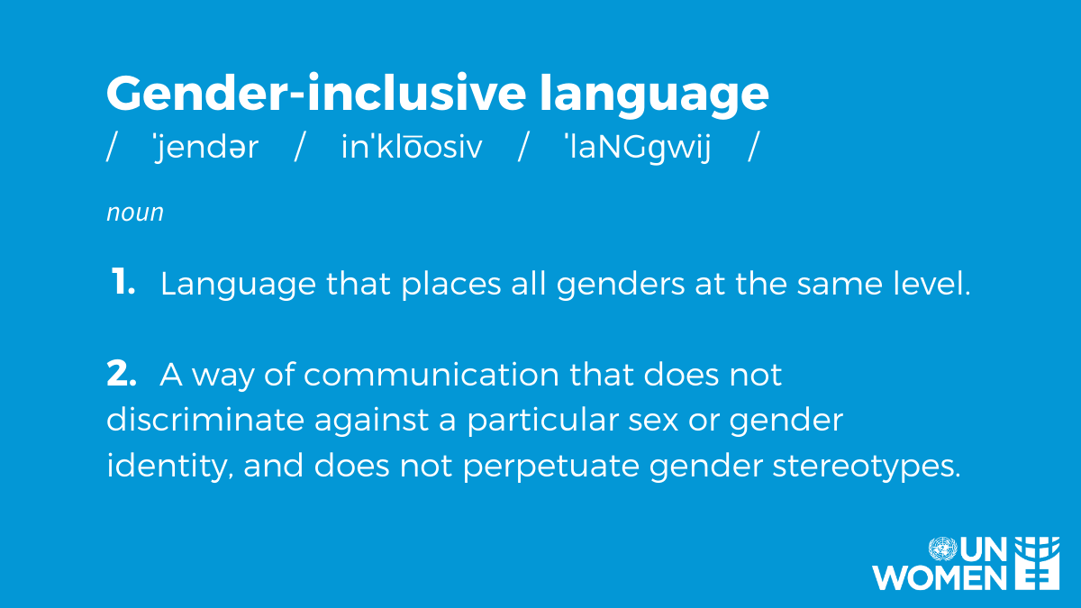 unwomenEU's tweet photo. 🔊In English, avoiding gender-specific nouns is one way you can fight gender bias.
👉Find out how you can make a difference for gender equality through your choice of words: https://t.co/zbFP5DDOvJ
#GenderTerm https://t.co/mJ4qZsFWKx