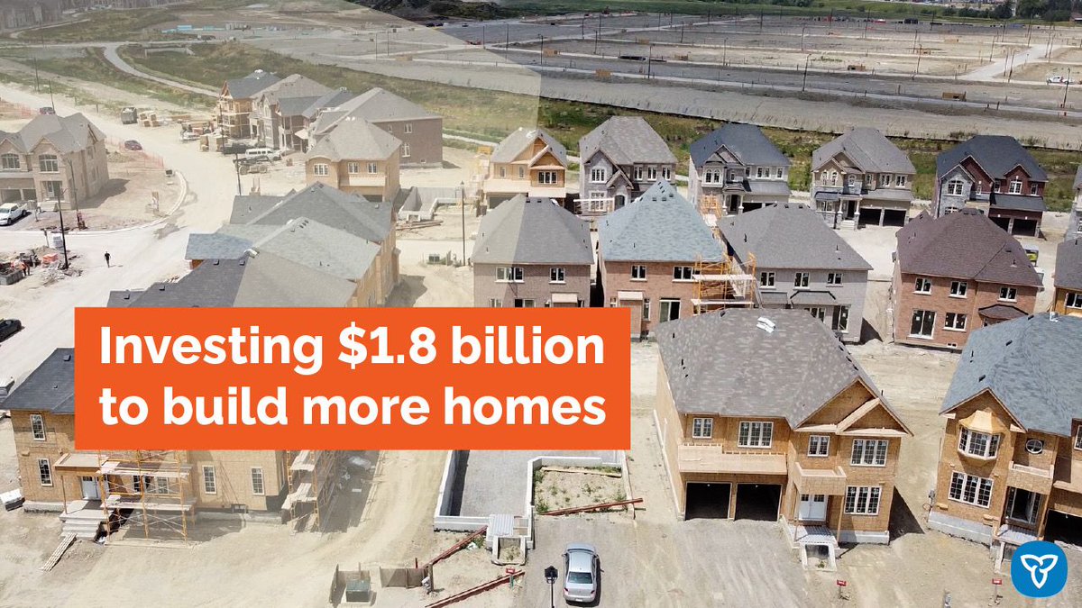 To bring home ownership into reach for more people, our government is building more homes, faster by increasing its investment in housing-enabling municipal infrastructure to more than $1.8 billion over three years. Find out more: news.ontario.ca/en/release/100…