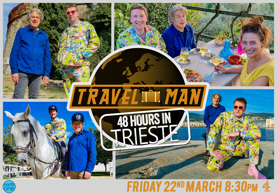 Travel Man is back tonight with @alandavies1 in Trieste, 8:30pm on @Channel4 😊