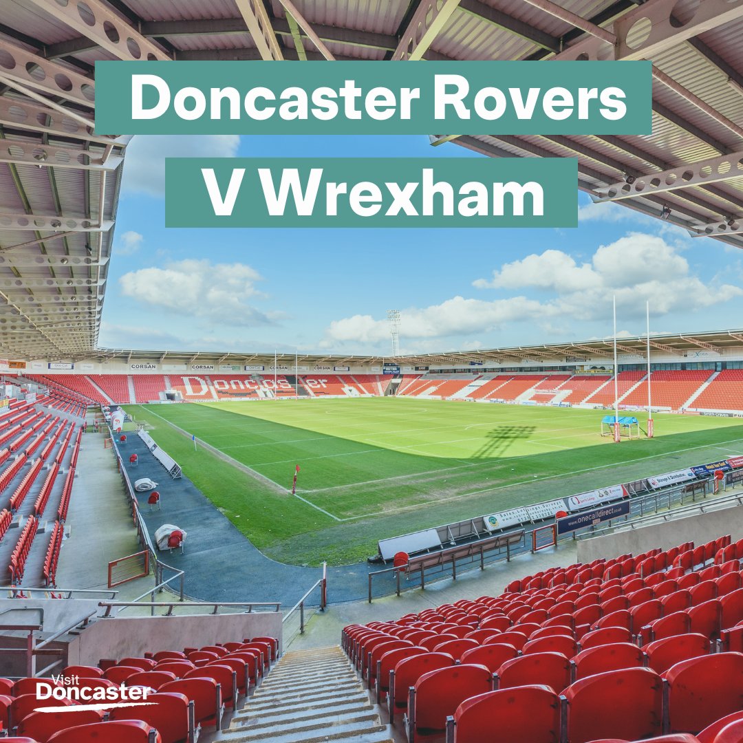 Wrexham are coming to the Eco Power Stadium on 2nd April ⚽ Whether you are a resident or visitor and still haven't quite made your plans yet, our website is a great starting point for ideas of things to do, places to eat, and even places to stay 🍽️🏨👉 visitdoncaster.com