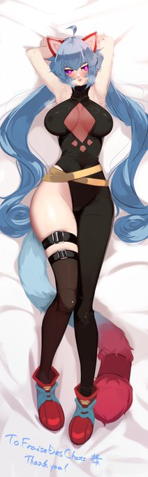 納品、VのFraiseDesChatsさんの抱き枕カバー絵。セクシーだけどえっちじゃないやつ。リクエスト感謝!
https://t.co/wHbrqKpKeL 