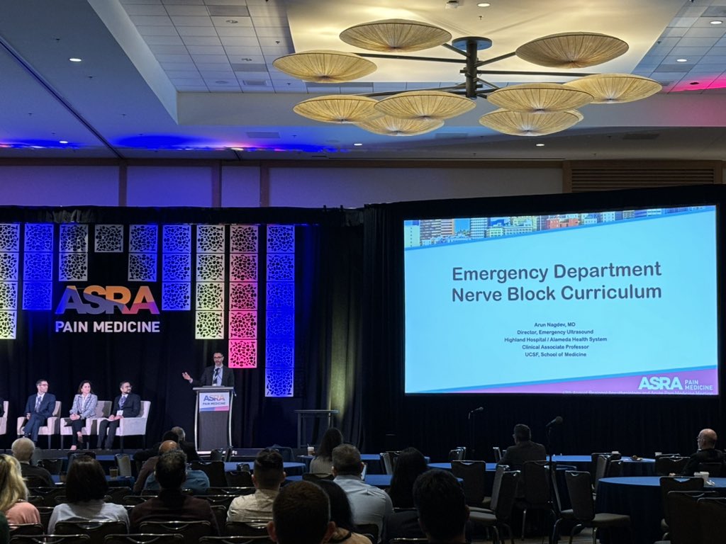 There are so many applications for RA in the ED - anesthesiologists can’t be there all the time so it’s great to see @ASRA_Society partnering with our EM colleagues to promote safe and effective blocks for our patients