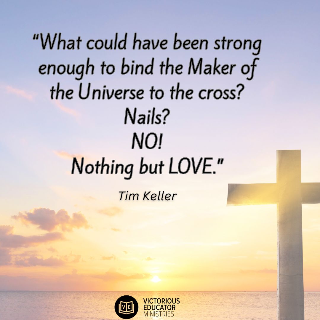 It indeed is GOOD FRIDAY! Thankful for the sacrificial love of Jesus. Do you know how much you are loved today? Have you received the gift of Jesus? #EasterLove #LoveCameDown #SacrificialLove #victoriouseducator #VictoryInJesus #Fridayencouragement #FridayTruth #goodfriday2024